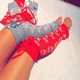 thumbnail image 5 of Bowknot Mujeres Tejer Sin dedos Niña Reno Navidad Muslo Leggings altos Calcetines Botas Medias tholdsy PS11631-01, 5 of 7