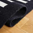 thumbnail image 5 of SAFAVIEH Striped Kilim Cady Striped Area Rug, Ivory/Black, 4' x 6', 5 of 8