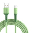 thumbnail image 1 of Charging Cable Mobile Phone 3A Output Charging Cord 3A charging Phone USB Power Cable, Green, Replacement for Android, 1m, 1 of 9