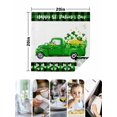 thumbnail image 4 of Saint Patrick's Day Cloth Napkins Set of 4 Reusable Dinner Napkins, Spring Green Lucky Three Grass Truck Cocktail Napkin Washable Table Napkins for Wedding/Holiday Party/Baby Shower 20"x20", 4 of 7