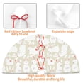 thumbnail image 4 of Sikiie White Rabbit 30-48 inches {designName} Print Christmas Tree Skirt Snowman Xmas Tree Skirt with Edge Christmas Decorations for Holiday Party30", 4 of 7