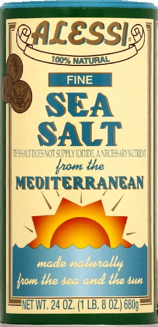 Alessi 100% Natural Fine Sea Salt - 24oz