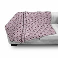 thumbnail image 3 of Cherry Soft Flannel Fleece Throw Blanket, Rhythmic Cartoon Cherries Motifs on Pastel Tone Backdrop Illustration, Cozy Plush for Indoor and Outdoor Use, 60" x 80", Ruby Pink, by Ambesonne, 3 of 6