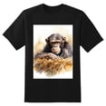 thumbnail image 2 of Plus Size Shirt for Women Black Tops for Women Oversized Short Sleeves Shirt for Women Chimpanzee T Shirt Crewneck Shirt for Women L, 2 of 5