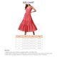 thumbnail image 5 of Vestido con tirantes y cuello en V, cintura delgada, dobladillo grande, tela de lunares redondos para verano, 5 of 5