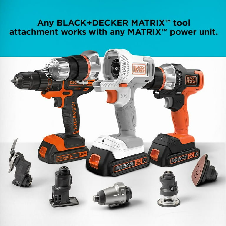BLACK+DECKER 20V Cordless Drill, Power Tool Set, Piece
