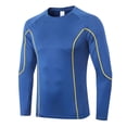 thumbnail image 4 of Topwoner PRO Men's Fitness Long-sleeved Tight-fitting Quick-drying Training Sportswear High-elastic Running Sweat Wicking T-shirt Top, 4 of 5