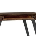thumbnail image 5 of Simpli Home Lowry SOLID ACACIA WOOD Modern Industrial 44 inch Wide Small Desk in Distressed Charcoal Brown, 5 of 11