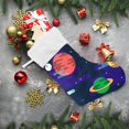 thumbnail image 6 of GZHJMY Christmas Stocking, Personalized Space Planet Large Candy Stocking, 1 PCS Hanging Gift Xmas Stocking Decoration for Family Holiday Party Ornaments Decor Fireplace, 6 of 7