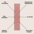 thumbnail image 4 of JONATHAN Y SHAPES 2 x 8 Runner Rug, Alice Cottage Two-Tone Scalloped - Light Rose/Cream, SHP103B-28, 4 of 8