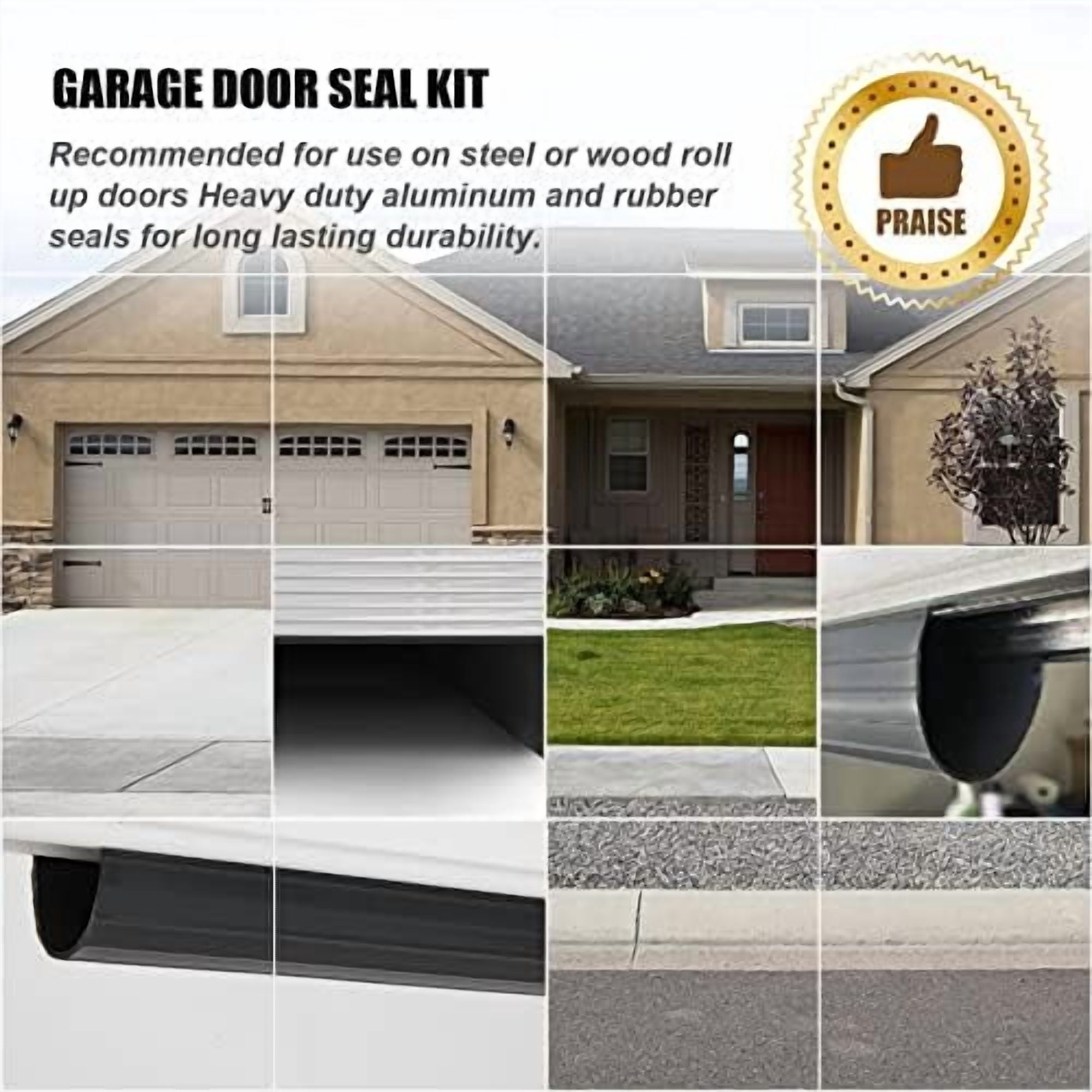 Replacement Wayne Dalton Garage Door Bottom Weather Seal 154448 for Weather Stripping Fit 9 feet Wide Doors (9 feet)