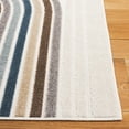 thumbnail image 2 of SAFAVIEH Stella Issam Geometric Indoor/Outdoor Runner Rug, Ivory/Brown Blue, 2' x 8', 2 of 6