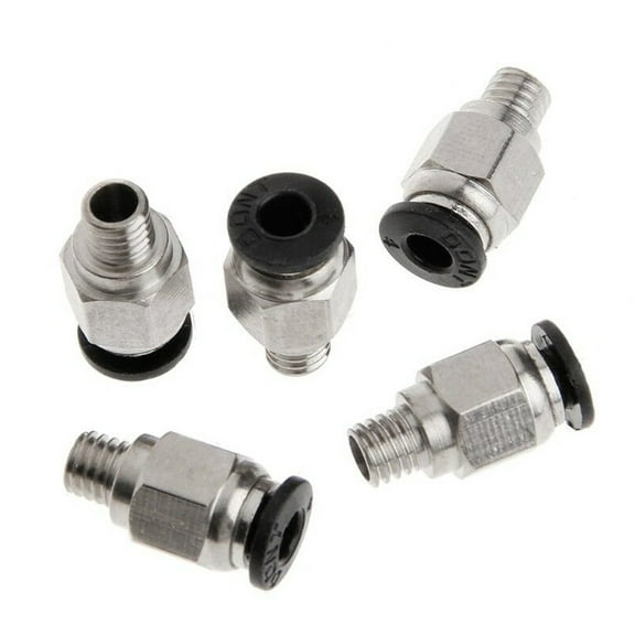 20Pcs Pneumatic Connector Air Fitting Pc4-M6 Aperture 4Mm For 4Mm Ptfe Pipe Coupling Coupler For Hose Tube Connectors Smile Home