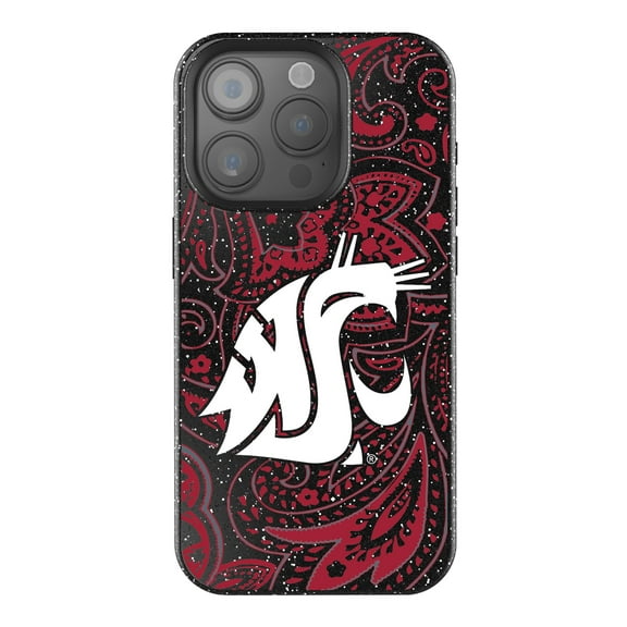 Keyscaper Washington State Cougars Paisley Bling iPhone Case