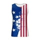 thumbnail image 3 of Hombres Impresión Casual sin Mangas Suéter Cuello Redondo Tanque Deportivo, 3 of 4