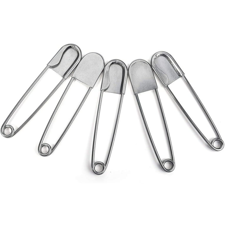 Premium Quality Silver Safety Pins Made From Hardened Steel Pin