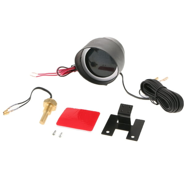 DC12V 24V Calibrador Medidor Voltímetro de Temperatura de Agua Pantalla Accesorios para Coches Auto 12mm