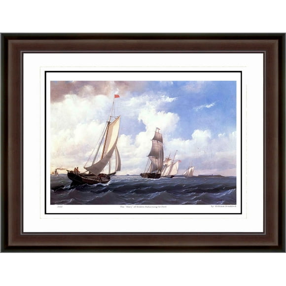 William Bradford "The Mary of Boston Returning to Port" - Hudson River School