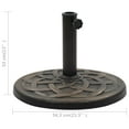 thumbnail image 4 of vidaXL Parasol Base Round Polyresin 19 kg Bronze, 4 of 4
