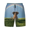 thumbnail image 4 of Lsque Mens Swim Trunks Elephant Dog Pattern - Bathing Suit Compression Liner - Beach Swim Shorts Swimwear - (S-3XL) - Stretch Quick Dry -X-Large, 4 of 9