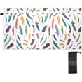 thumbnail image 2 of Coolnut Colored Feathers Beach Towel Quick Dry Absorbent Bath Towels Sandproof Lightweight Towel for Gym Yoga Sports Swimming - 31x71in Washcloth Gift, 2 of 7