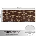 thumbnail image 5 of Kitchen Rugs Sets Of 2,Brown Cartoon Dinosaurs Fossils Pattern Anti Fatigue Kitchen Mat Rugs Non Slip Washable,Decorative Kitchen Floor Mats for Kitchen,Sink,Laundry,17"X47", 5 of 5
