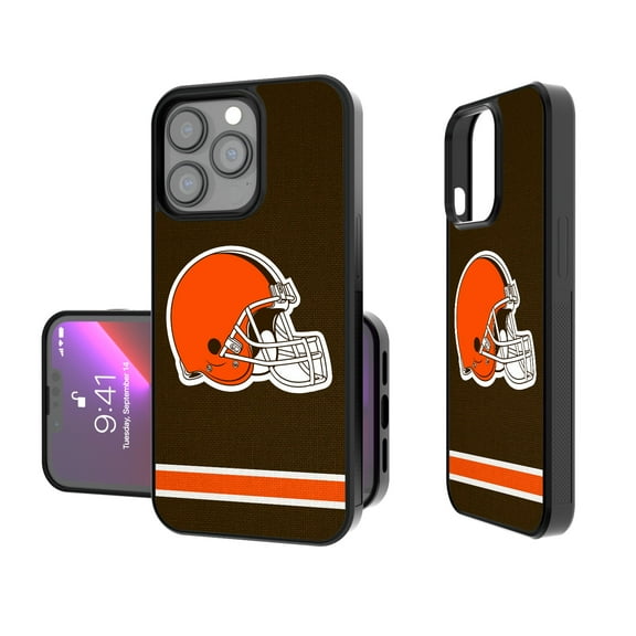 Cleveland Browns iPhone Stripe Design Bump Case
