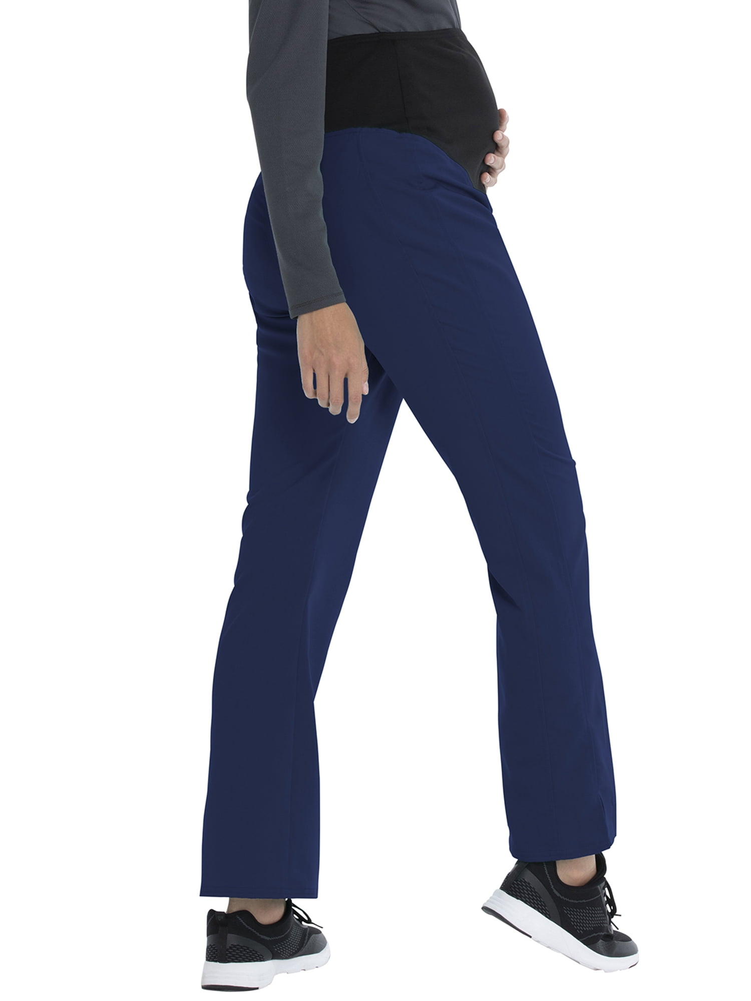 Scrubstar Women's Maternity Flexible Stretch Knit Panel Pull-On Cargo Scrub Pant WD000