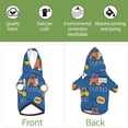 thumbnail image 4 of Yiaed Construction Vehicles Print Dog Hoodie Security Pet Dog Costume Pets Dog Hoodie Sweatshirt with Pocket for Small Dogs-X-Small, 4 of 5