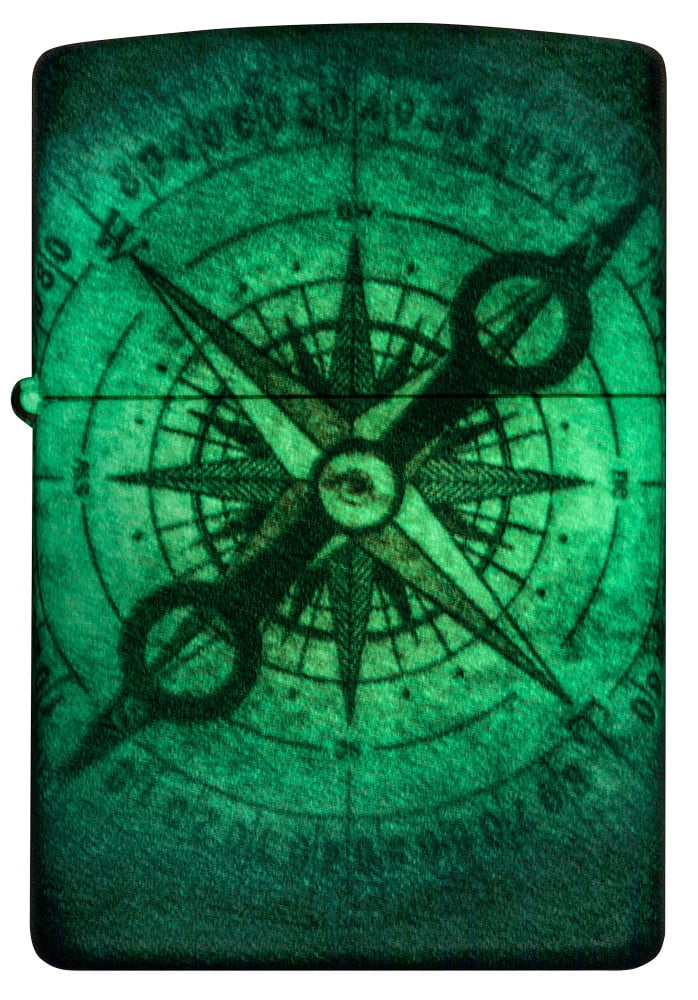 Zippo Compass Ghost Design 540 Glow in the Dark Pocket Lighter