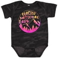 thumbnail image 3 of Inktastic Glacier National Park Montana Pink Mountains Boys or Girls Baby Bodysuit, 3 of 5