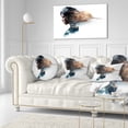 thumbnail image 3 of Designart Double Exposure Woman Portrait - Portrait Throw Pillow - 12x20, 3 of 5