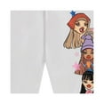 thumbnail image 3 of Bratz Dolls Women's Jogger Pants, Graphic Print Cartoon Bratz Sweatpants White – M, 3 of 6