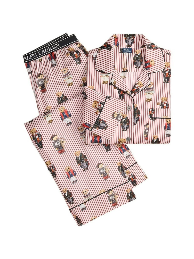 多睡眠障。未使用❗POLO RALPH LAUREN BP 2 170 Polo Ralph Lauren Madison Pajama Set - 4P0704 (Bear Red, R2948, S