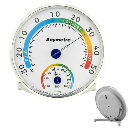

Cogfs Hermometer Mini Hygrometer Analog Humidity Room Climate Outside Inside