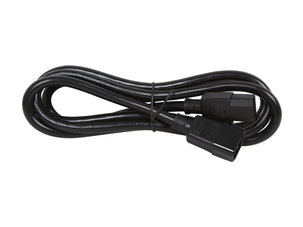 StarTech 6 ft 14 AWG Computer Power Cord Extension - C14 to C13