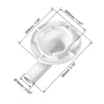 thumbnail image 2 of Conector de manguera de drenaje de aire acondicionado para unidades mini-split y unidades de ventana de 40 mm, 2 of 2