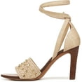 thumbnail image 3 of Franco Sarto Women's Eleanor Ankle Strap High Heel Sandal Natural 9.5M, 3 of 5