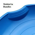 thumbnail image 4 of Flexible Flyer 3-Pack Snow Saucer Sleds. Round SNO Slider Discs, Blue, Orange, Green, 4 of 7