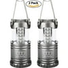 Camping Lantern - LED Lantern Camping Gear Equipment Camping Lantern Flashlights for Outdoor, Hiking, Emergencies, Hurricanes, Outages (Gray, 2 Pack)