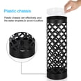 thumbnail image 3 of Round Umbrella Stand Rack Metal Umbrella Holder with Drip Tray For Home Office Decoration,Black, 3 of 5