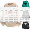 thumbnail image 6 of Lopecy-Sta Men's Pullover Sweaters Y2k Oversized Sweater Star Print Crew Neck Long Sleeve Fall Knit Sweater, 6 of 8