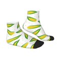 thumbnail image 6 of Salouo Corns Pattern Unisex Middle Tube Socks,Middle-Finger Knee High Socks Over The Calf Tube Stocking Crew Stockings for Women and Men Tube Socks, 6 of 8