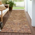 thumbnail image 6 of Addison Rugs Chantille Indoor/Outdoor Transitional Damask Brown Washable Runner Rug, 2'3" x 7'6", 6 of 6