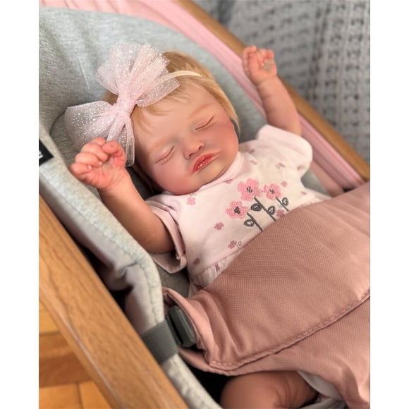 Muñeca Reborn TFJS Realilike Sleeping Girl de 50 cm con accesorios