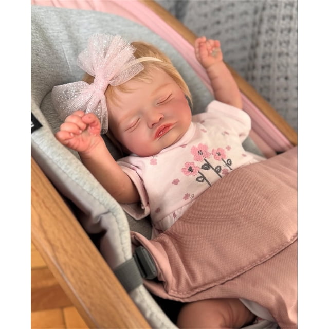 Muñeca Reborn TFJS Realilike Sleeping Girl de 50 cm con accesorios