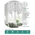 thumbnail image 2 of Gray Flowers Tie Up Curtains for Windows 54 Inch Length Balloon Curtains Kitchen Adjustable Balloon Window Shade Farmhouse Pastoral Vintage Plants Branches Tie Up Bathroom Curtain Window 42"x54", 2 of 6