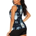 thumbnail image 3 of Hirioo Gnome and Snowflakes for Women's Workout Tank Top Sleeveless Workout Tops Athletic Gym Shirts-XX-Large, 3 of 7