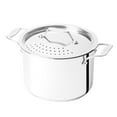 thumbnail image 1 of All-Clad "Simply Strain" Multipot en Acier Inoxydable avec Couvercle Filtrant, 7,6 L (8 qt.), 1 of 1