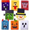 Carolilly Halloween Crafts Kits, Pack of 7 Monster Crafts Handmade DIY Supplies for Home School Activities Party